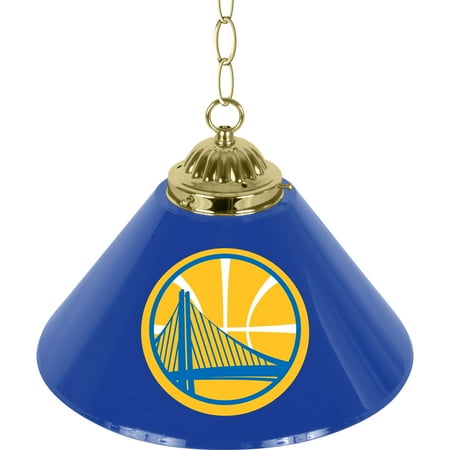 Golden State Warriors NBA Single Shade Bar Lamp - Royal Blue, Golden Yellow