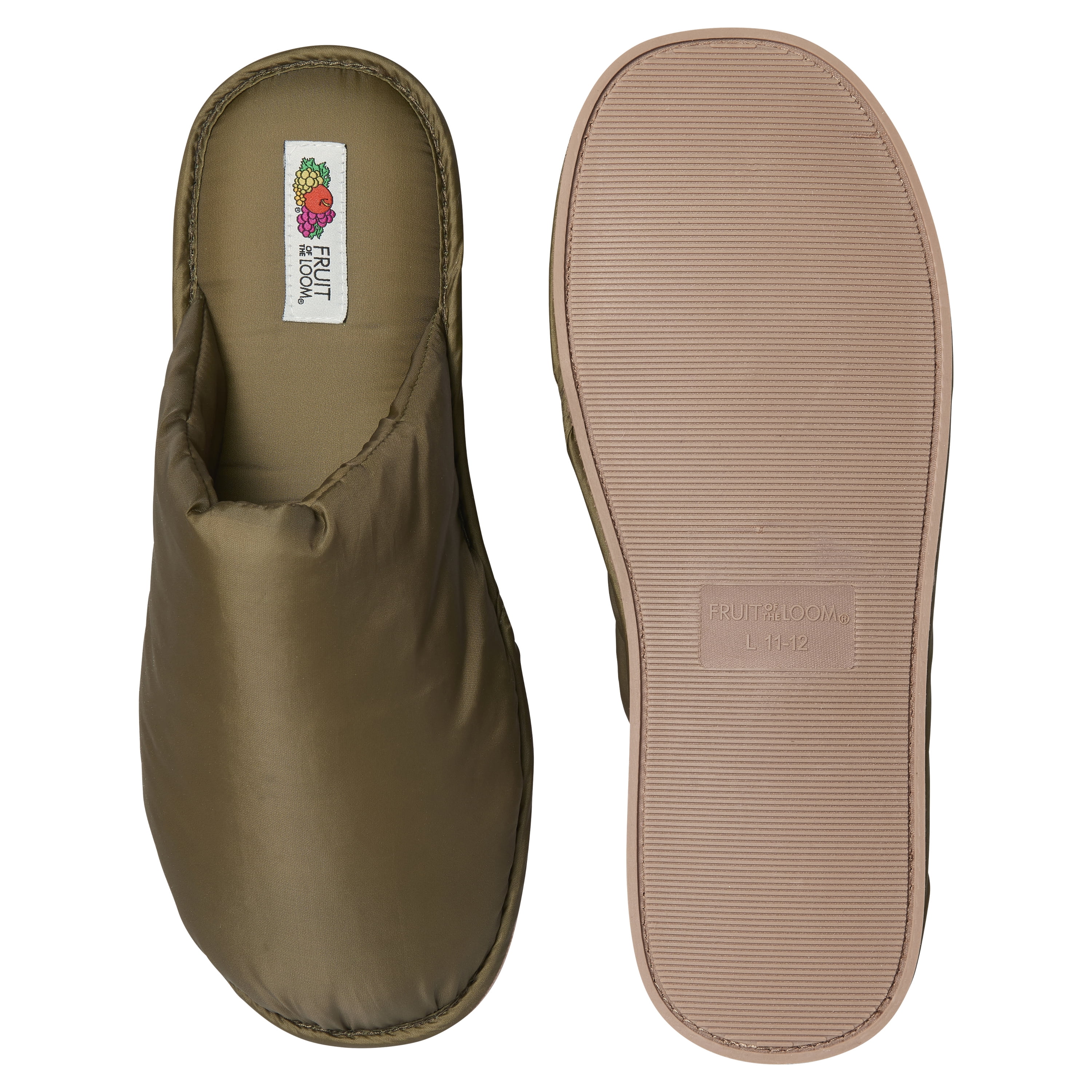Fruit of the Loom Men's Padded Slippers