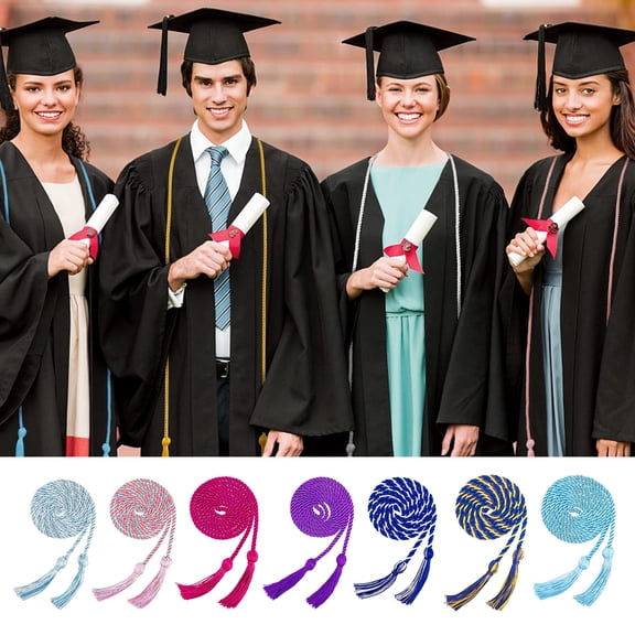Dserhfy Graduation Honor Cords 67 Inch Grad Tassel Cords National Honors Braided Cords for College Graduates Bachelor Master Doctor Grad Ceremony