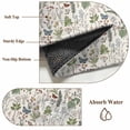 thumbnail image 4 of Herb Flower Texture Runner Rugs 2x6 ft Retro Watercolor Country Farmhouse Washable Hallway Rugs Non-Slip Floor Mats Absorbent Carpet Bedside Runners for Bedroom Kitchen Bathroom Laundry Room, 4 of 9