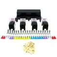 thumbnail image 3 of Amdohai 10 Way Fuse Box 5-Pin Socket Base Relay Fuse Holder Block with 13Pcs Standard Blade Fuses Universal for Auto Interior Parts, 3 of 8