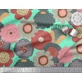 thumbnail image 3 of Soimoi Moss Georgette Fabric Flower Artistic Print Fabric by the Yard 42 Inch Wide, 3 of 3