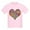 Light Pink, variant on CafePress - Peace Sign Heart Kids T Shirt - Light T-Shirt Kids XS-XL