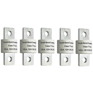 South Bend Components 250A Class T Fast Blow Fuse |250A | 125 Volts High Current Protection Marine Rv Off Grid Systems Battery Banks Durable Through Hol