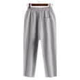 thumbnail image 4 of ZANZEA Women High Waist Basic Cropped Pants Capris Pantalon Wide Leg Trousers, 4 of 10