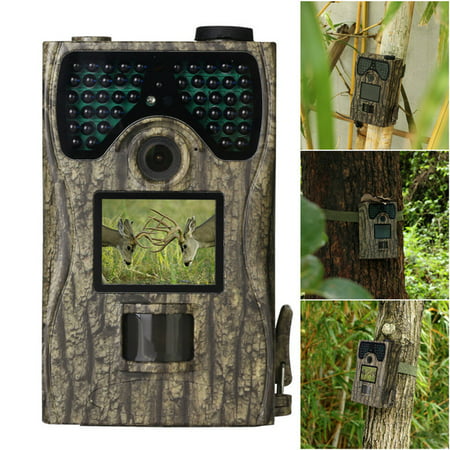 12MP 1080P HD IP56 Waterproof Hunting Trail Camera 2.0 TFT LCD Video Recorder Wildlife Night Vision PIR Digital Scouting Trail Camera