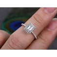 thumbnail image 5 of 1.50 Ct Halo Moissanite & Diamond Wedding Ring in 10k White Gold, 5 of 5
