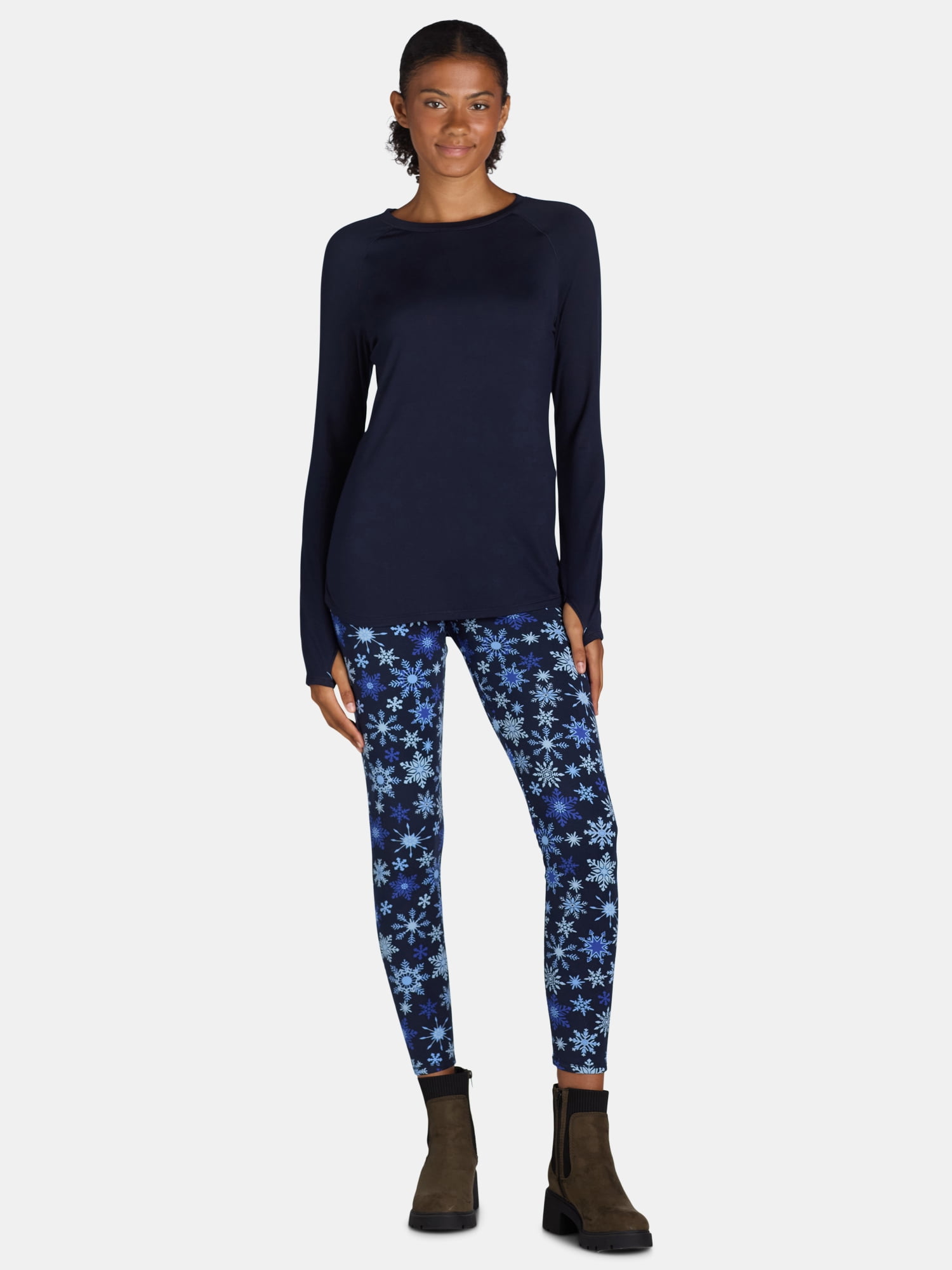 ClimateRight by Cuddl Duds Base Layer 2-piece Base layer Top and Legging Set (Women's and Women's Plus)