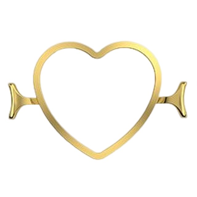 Moldes de sellos de metal decoración sello anillo molde Shaper regalos (corazón 2,5 cm) Likrtyny Libre de BPA
