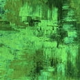 thumbnail image 1 of Ahgly Company Indoor Square Oriental Green Industrial Area Rugs, 6' Square, 1 of 4