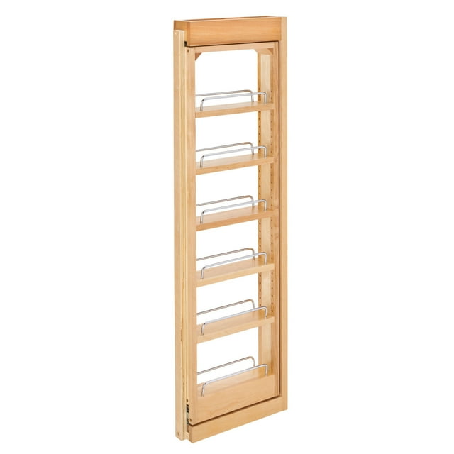 Rev-A-Shelf Pullout Wall Filler Cabinet Wooden Organizer, 39" Hgt, 432-WF39-3C