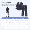 thumbnail image 4 of Naloa Hedgehog And Snail Men’s Pajamas Set - Long Sleeve Button Down Sleep Shirt and Pajama Bottoms Sleepwear Set-Small, 4 of 7