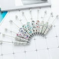 thumbnail image 6 of 6pcs Ballpoint Pen Bead Pen Smooth Writing Pen Rhinestones Fancy Pen 1.0mm Stationery Pen Glittering Beadable Pen, 6 of 9