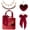 Dark Red, variant on Bag Charms for Tote Bags, Satin Bow Keychain Kit Accessories for Yeti Camino, Fluffy Ball Gold Chains Charms for Women Purse Beach Handbag