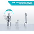 thumbnail image 4 of DURATECH 22-Piece Drive Tool Accessory Set, Including 1/4 3/8 1/2 Extension Bars, Socket Adapters, Universal Joints, Spark Plug Sockets, Professional Socket Accessories,, 4 of 7