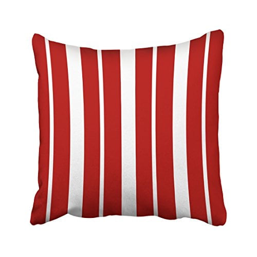 Winhome Square Throw Pillow Covers Vintage Nautical Red And White Striped Pillowcases Polyester 18 X 18 Inch With Hidden Zipper Home Sofa Cushion Decorative Pillowcase Walmart Com Walmart Com