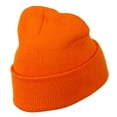 thumbnail image 4 of Texas Embroidered Long Cuff Beanie - Orange OSFM, 4 of 5
