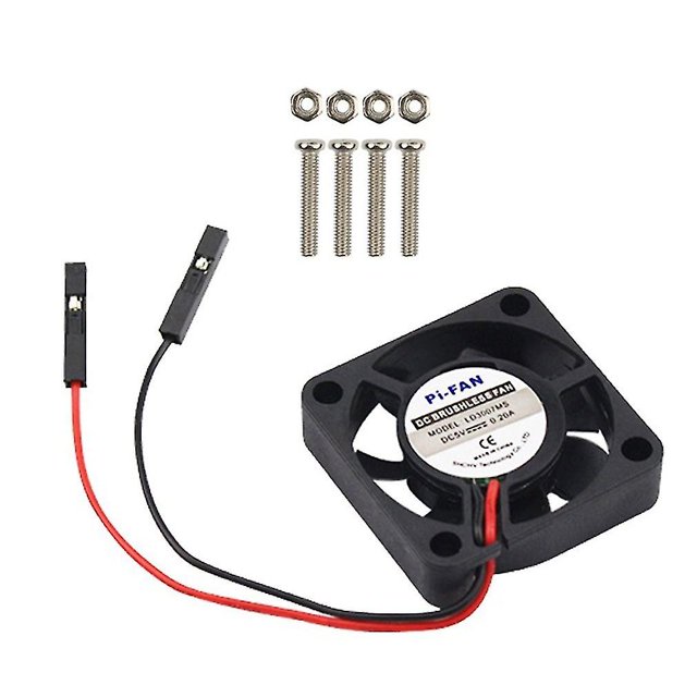 Ventilador de CPU ajustable para Raspberry Pi Pi 4 B / 3b+ / 3b / 2b / B+ Ventilador de refrigeración de CPU ajustable 5v 3.3v ZefeiWu 9024735310211