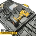 thumbnail image 4 of MasterSpec Ensemble de 92 Pcs d'Outils Électriques 18 V Sans Fil pour Perceuse-Marteau, Vis, Bits à Rabat et Douilles, 4 of 13