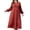 Carmel, variant on Women's Plus Size Knits Fall Spring Long Sleeve Round Neck Puff Sleeve Ribbed A-Line Solid Color Casual Comfortable Midi Dress 1X-5X