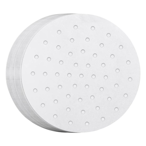 200 hojas de papel pergamino antiadherente para freidora de aire, suministros para hornear, color blanco