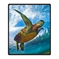 thumbnail image 1 of RYLABLUE Turtle Blanket Fleece Throw Blanket for Sofa or Bed 58x80 inches, 1 of 3