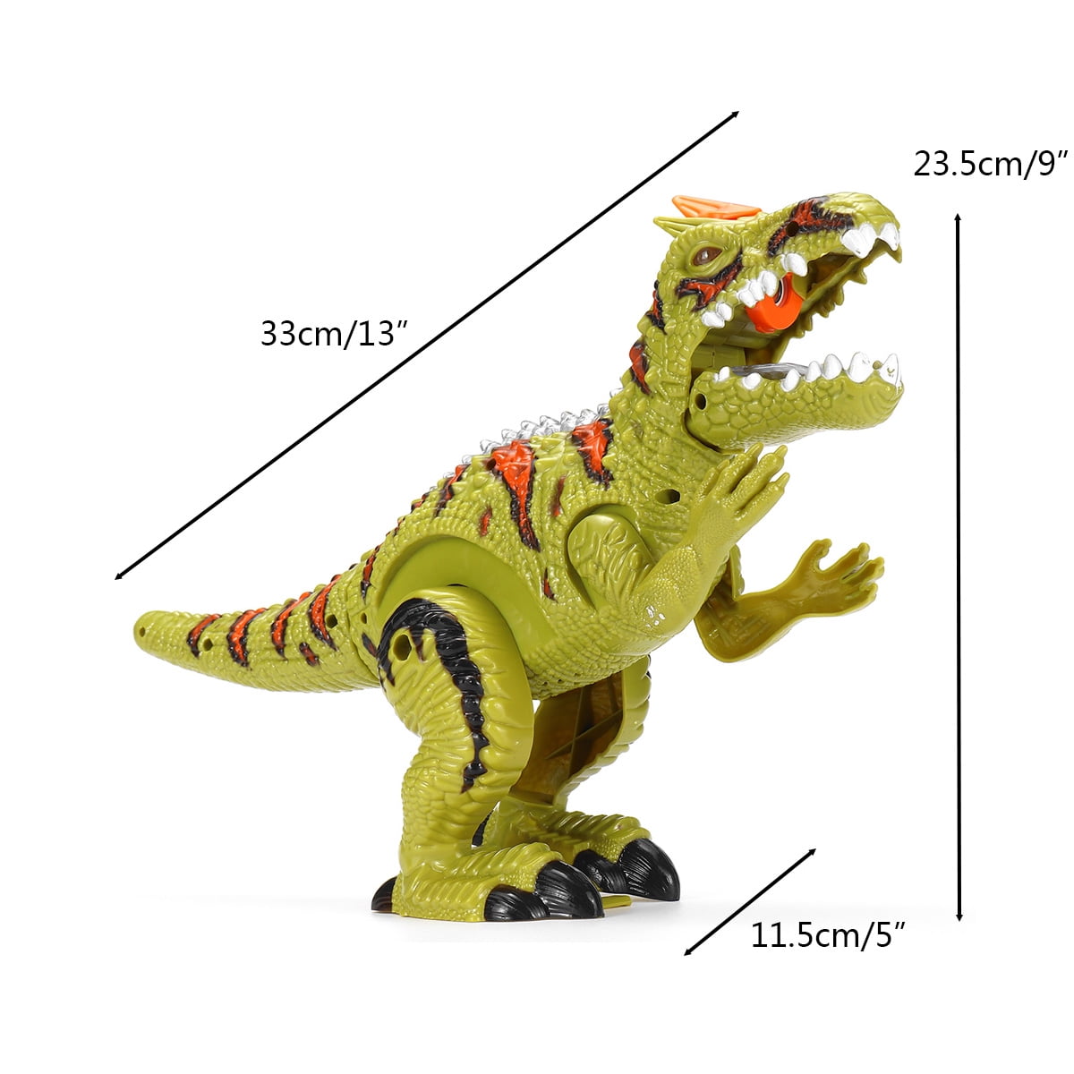 Electric Kids Children Walking Dinosaur T-Rex Figure Toys With Light Sound XMAS