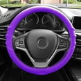 thumbnail image 4 of FH Group Universal Fit Silicone Steering Wheel Cover Grip Marks w/ Purple Dash Mat Purple for Auto FH3003PURPLE-FH3011PURPLE, 4 of 5