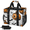 Multicolor 3, variant on Cupcakes Reusable Grocery Bag 33L Large Foldable Shopping Bag with Detachable Shoulder Strap & Mesh Pockets, for Beach Camping Travel, Hearts