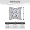 thumbnail image 4 of Haiem Blue Dandelion Print Velvet Soft Solid Decorative Square Throw Pillow Covers Set with Elegant Piping Christmas Cushion Case for Sofa Bedroom Car-18"x18", 4 of 8