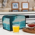 thumbnail image 6 of Uemuo Turquoise Ocean Reflection Print Toaster Cover 2 Slice, Small Kitchen Appliance Covers, Toaster Oven Cover with Loop, Bread Machine Cover Dust Cover Protection, 6 of 7