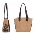 thumbnail image 2 of Montana West Western Tote Bag for Women Studded PU Leather Handbag with Fringe Tassel Fashion Medium Size Shoulder Purse Cowgirl Style Tote, Tan, 2 of 6