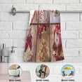 thumbnail image 4 of Christmas Sweets Wooden Hand Towels 2 PCS, Merry Xmas Kitchen Towel Ultra Soft and Highly Absorbent,Decorative Fingertip Face Towel for Bathroom Hotel, 28.3"x14.4", 4 of 5