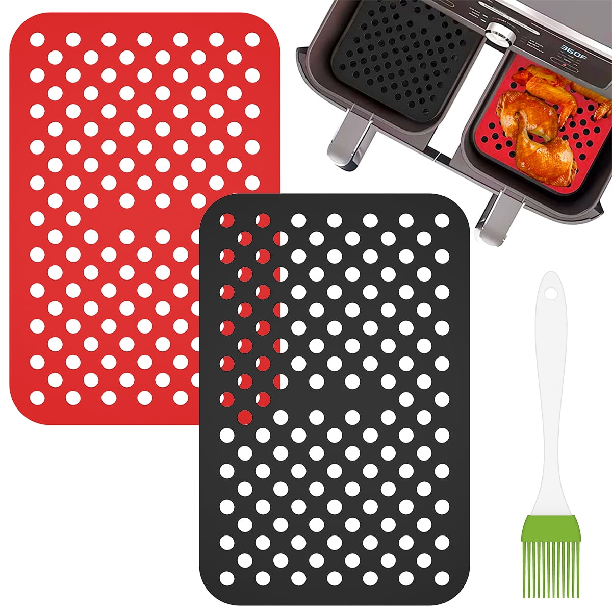  KitchenRaku Silicone Baking Mat Roll, Non-slip Silicone Pastry  Mat, Non-Stick Reusable Air Fryer Liner, Freeze Dryer Mat, Heat Resistant  Mat, Drawer Liner, Countertop Protector Mat, Oven Liner: Home & Kitchen