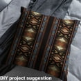 thumbnail image 2 of jejeloiu Boho Bohemain Geometric Fabric by the Yard 3 Yards,Aztec Theme Sewing Fabric,Brown Ancient Lines Fabric for Sewing,Microfiber Bedroom Decor, 2 of 6