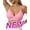 Hot Pink, variant on Seamless Wirefree Bra for Women Deep V Neck Soft Everyday T Shirt Bras No Underwire Comfortable Push Up Bralette