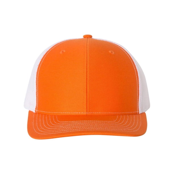 Gorra R RICHARDSON Snapback Trucker Ajustable Naranja y Blanco