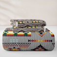 thumbnail image 5 of jejeloiu Calm Tribal Twin Quilt Set,Serene Print Twin Coverlet Set For Boys,Gray Multicolor,2-Piece, 5 of 7