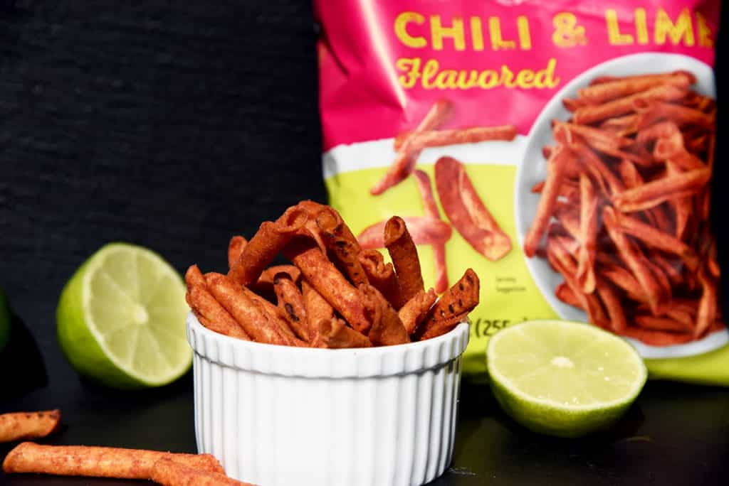 Trader Joe's Rolled Corn Tortilla Chips Chili & Lime - Pack of 1