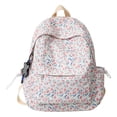 thumbnail image 1 of Mochila estética Mochila de flores Mochila floral linda Mochila de primavera y verano Mochila informal (azul), 1 of 5