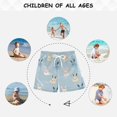 thumbnail image 6 of FORMRS Boys Swim Trunks Quick Dry Mesh Liner Boardshorts Sizes XS-XL, Blue Rabbits, 6 of 7