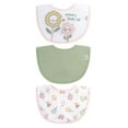 thumbnail image 2 of Neat Solutions 3 Pack Girl Print & Solid Infant Milk Bibs, 2 of 7
