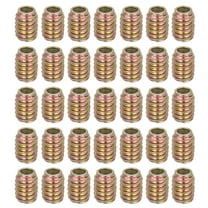 38Pcs Threaded Inserts Nuts M6x15mm Hex Socket Drive Nut Inserts for Wood