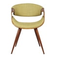thumbnail image 3 of Hawthorne Collections Dining Chair in Walnut and Green, 3 of 8