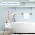 thumbnail image 5 of Paquete de 2 estropajos de espalda para ducha, esponja de baño, cepillo corporal de ducha con cerdas y lufa, cepillo de espalda, mango largo para ducha, cepillo exfoliante corporal para hombres y mujeres (azul y rosa)   JM, 5 of 5