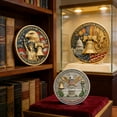 thumbnail image 2 of WKSCLPAI 250th Anniversary Commemorative Keepsake Collection Ornaments, USA Double-Sided Print Challenge Keepsake Decorations, Collectible Gift for Patriotism Man, 1.6Inch(3PCS-A&B&C), 2 of 7