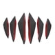 thumbnail image 2 of Spoiler de Parachoques Delantero, Difusor de Parachoques Delantero de Estilo de Fibra de Carbono 6pcs, 2 of 7