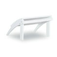 thumbnail image 4 of Riverbay Furniture Transitional Wood Outdoor Ottoman in White, 4 of 12