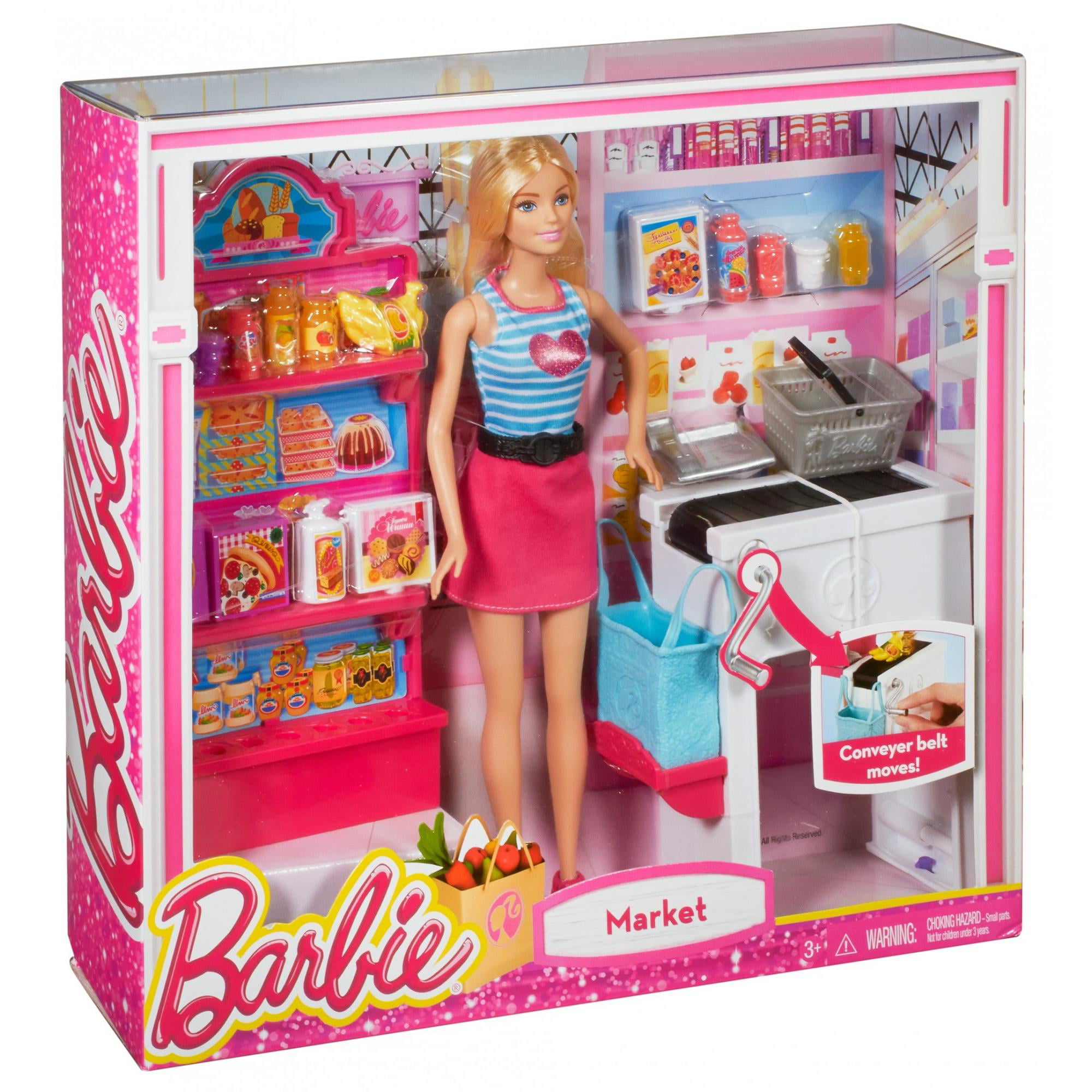 Игрушка барби купить. Набор Barbie продуктовый магазин Малибу, 29 см, ckp77. Кукла Барби Walmart. Игровой набор Барби супермаркет. Куклы Барби магазин супермаркет.