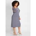 thumbnail image 4 of Catherines Women's Plus Size Beaded Mesh Shift Dress, 4 of 4